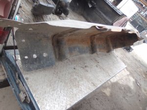 2007-2018 Jeep Wrangler Fuel Tank Skid Plate (Used OEM)