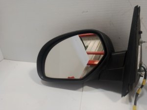 2007-2008 GMC Sierra 2500 HD Black Power Folding Signal Door/Side View Mirror - Left (Driver) (Used OEM)