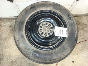 2018-2025 Mitsubishi Eclipse Cross Black 16x4 Emergency Compact Spare Steel Wheel (Used OEM)