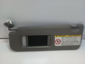 2003-2004 Toyota 4Runner Gray Sun Visor with Lighted Mirror - Left (Driver) (Used OEM)