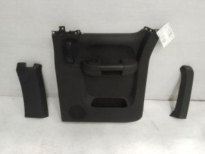 2007-2014 GMC Sierra 2500 HD Black Door Interior Trim Panel - Rear, Right (Passenger) (Used OEM)