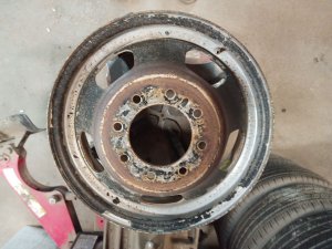 2011-2018 Ram 3500 17x6 Steel Wheel for Dual Rear Wheel (Used OEM)