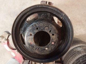 2011-2018 Ram 3500 Black 17x6 Steel Wheel for Dual Rear Wheel (Used OEM)