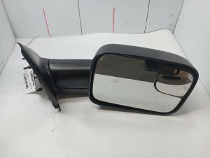 2002-2008 Dodge Ram 1500 Black Manual Door/Side View Mirror - Right (Passenger) (Used OEM)