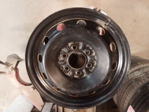 2004-2020 Ford F-150 Black 17x7.5 12-Hole Steel Full Size Spare Wheel (Used OEM)