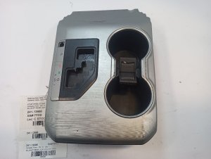 2012-2014 Toyota Camry Silver Front Console Shift Bezel Cup Holder Panel (Used OEM)