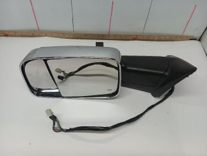 2015-2018 Ram 3500 Chrome Power Door/Side View Mirror - Left (Driver) (Used OEM)