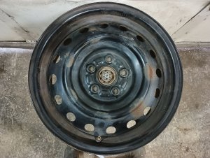 2012-2016 Subaru Impreza Black 15x6 Steel Wheel (Used OEM)