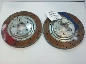 2009-2015 Honda Pilot Drilled and Slotted Disc Brake Kit - Front (Used OEM)