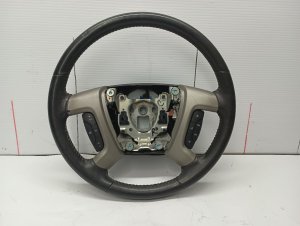 2007-2014 GMC Yukon Black Leather Steering Wheel (Used OEM)