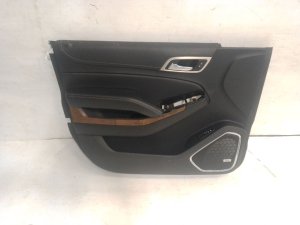 2015-2020 GMC Yukon Black Door Interior Trim Panel - Front, Left (Driver) (Used OEM)