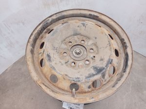 2004-2020 Ford F-150 Black 17x7.5 12-Hole Steel Full Size Spare Wheel (Used OEM)