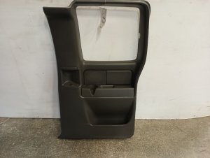 2001-2006 GMC Sierra 2500 HD Gray Door Interior Trim Panel - Rear, Right (Passenger) (Used OEM)