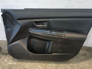 2016-2017 Subaru XV Crosstrek Black Door Interior Trim Panel - Front, Right (Passenger) (Used OEM)
