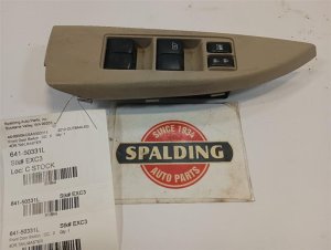 2010-2012 Subaru Outback Tan Master Power Window and Door Lock Switch - Left (Driver) (Used OEM)
