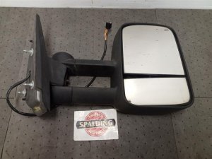 2009-2014 GMC Sierra 2500 HD Black Power Heated Power Folding Door/Side View Mirror with Turn Signal - Left (Driver) (Used OEM)