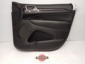 2014-2021 Jeep Grand Cherokee Black Door Interior Trim Panel - Front, Right (Passenger) (Used OEM)