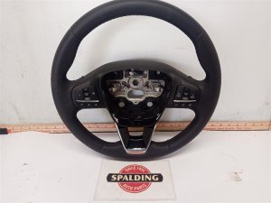 2024 Ford Bronco Sport Black Leather Steering Wheel with Audio and Cruise Controls (Used OEM)
