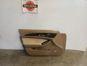 2014-2019 Cadillac CTS Tan Door Interior Trim Panel - Front, Left (Driver) (Used OEM)