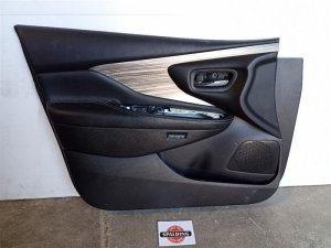 2015-2017 Nissan Murano Black Door Interior Trim Panel - Front, Left (Driver) (Used OEM)