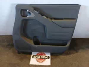 2005-2021 Nissan Frontier Gray Crew Cab Door Interior Trim Panel - Front, Right (Passenger) (Used OEM)
