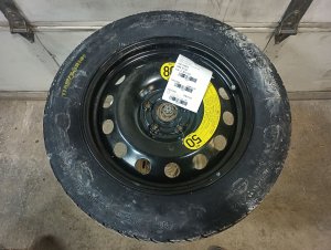 2009-2022 Volkswagen Passat Black 16x3.5 Steel Compact Spare Wheel (Used OEM)