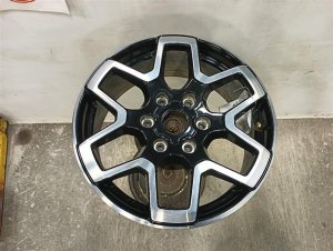 2021-2025 Ford Bronco 18-Inch 6 Double Spoke Machined Black Alloy Wheel (Used OEM)