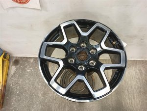 2021-2025 Ford Bronco 18-Inch 6 Double Spoke Machined Black Alloy Wheel (Used OEM)