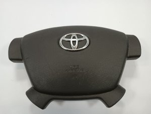 2008-2009 Toyota Sequoia Gray Steering Wheel Air Bag - Left (Driver) (Used OEM)
