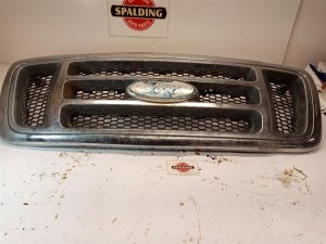 2006-2008 Ford F-150 Chrome Grille with Chrome Surround and Black Honeycomb Insert (Used OEM)