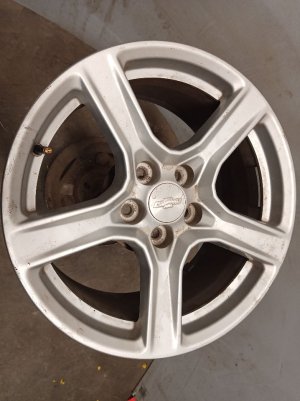 2016-2024 Chevrolet Camaro Silver 18x8.5 5-Spoke Silver Painted Alloy Wheel (Used OEM)