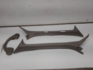 2000-2005 Ford Excursion Gray A-Pillar Trim Panel - Left (Driver) (Used OEM)