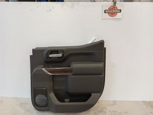 2020-2023 GMC Sierra 2500 HD Black Door Interior Trim Panel - Rear, Right (Passenger) (Used OEM)