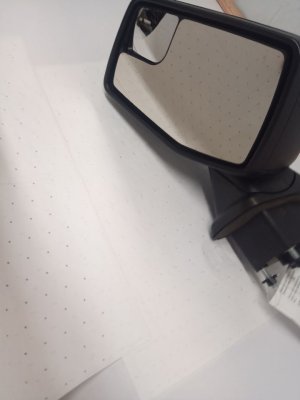 2019-2025 Chevrolet Silverado 1500 Black Side/Door Mirror - Left (Driver) (Used OEM)