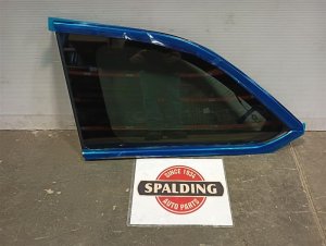 2014-2019 Toyota Highlander Chrome Privacy Tint Quarter Glass - Left (Driver) (Used OEM)