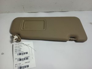 2008-2010 Toyota Highlander Tan Extendable Sun Visor with Mirror - Right (Passenger) (Used OEM)