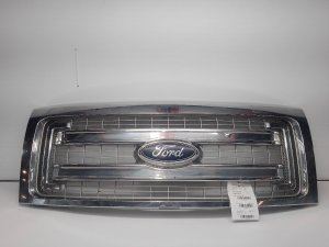 2013-2014 Ford F-150 Silver Chrome Grille with Silver Mesh (Used OEM)