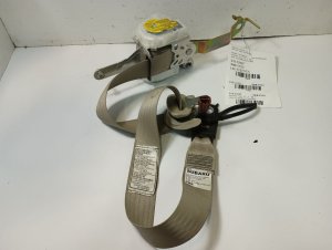 2005-2009 Subaru Outback Tan Seat Belt Assembly - Front, Right (Passenger) (Used OEM)