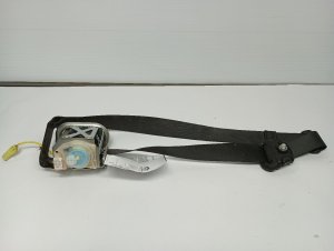 2008-2010 Jeep Wrangler Gray Seat Belt Assembly - Front, Right (Passenger) (Used OEM)