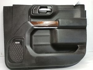 2024-2025 GMC Sierra 2500 HD Black Door Interior Trim Panel - Front, Right (Passenger) (Used OEM)