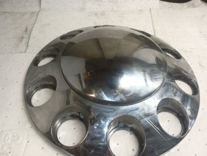  Kenworth T800 Chrome Chrome Plastic Wheel Cover with Logo (Used OEM)