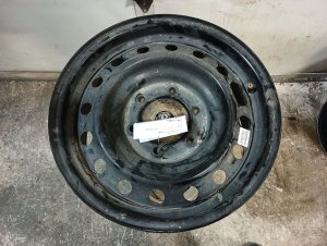 2005-2023 Toyota Tacoma Black 16x7 16-Hole Steel Spare Wheel (Used OEM)