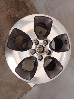2015-2018 Jeep Wrangler Black Black Painted Steel Wheel (Used OEM)