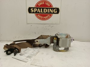 2003-2008 Honda Pilot Tan Seat Belt Assembly with Retractor - Front, Right (Passenger) (Used OEM)