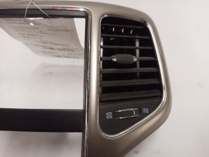 2011-2013 Jeep Grand Cherokee Silver Radio and Vent Instrument Panel Bezel (Used OEM)