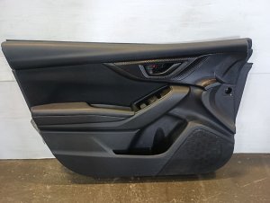 2018-2023 Subaru XV Crosstrek Black Door Interior Trim Panel - Front, Left (Driver) (Used OEM)