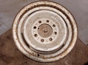 1996-2002 GMC Savana 3500 Silver 16x6.5 8-Lug Steel Wheel (Used OEM)