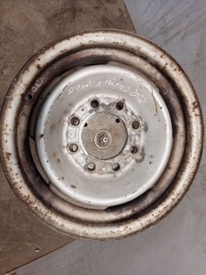 1996-2002 GMC Savana 3500 Silver 16x6.5 8-Lug Steel Wheel (Used OEM)