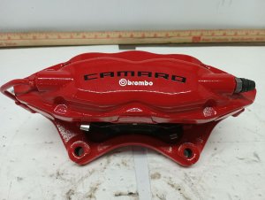 2017-2024 Chevrolet Camaro Red Rear Brembo Disc Brake Caliper - Left (Driver) (Used OEM)