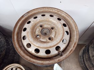 1992-1996 Honda Civic Silver 13x5 14-Hole Silver Steel Wheel (Used OEM)